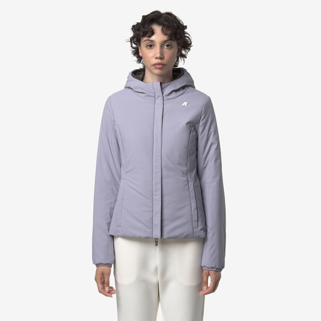 Jackets_WOMAN_LILY ST WARM DOUBLE_Short_Black Olive - Violet Lavender - Commercial 7