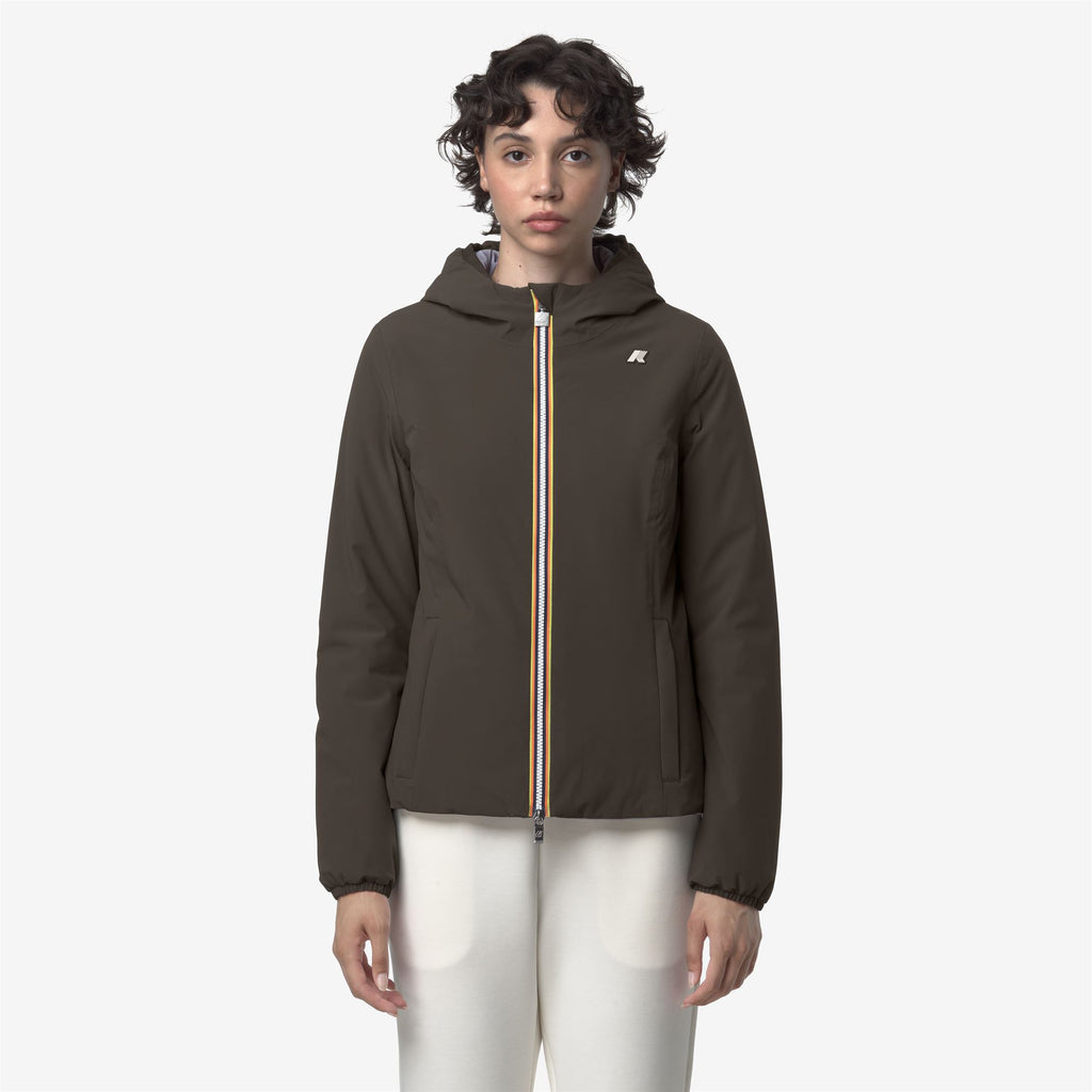 Jackets_WOMAN_LILY ST WARM DOUBLE_Short_Black Olive - Violet Lavender - Commercial 4