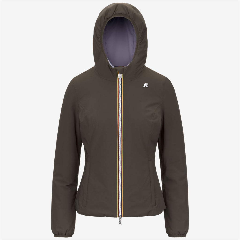 Jackets_WOMAN_LILY ST WARM DOUBLE_Short_Black Olive - Violet Lavender - Commercial 1