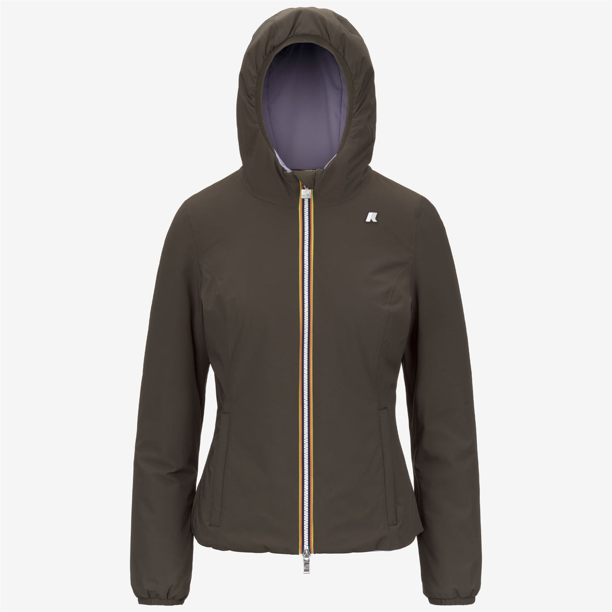 Jackets_WOMAN_LILY ST WARM DOUBLE_Short_Black Olive - Violet Lavender - Commercial 1