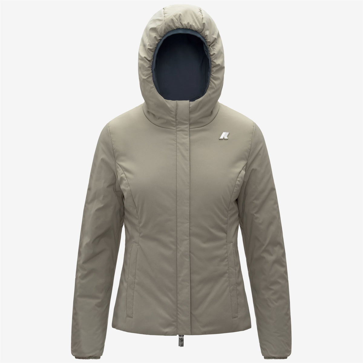 Jackets_WOMAN_LILY ST WARM DOUBLE_Short_Blue Airforce - Green Oak - Commercial 2