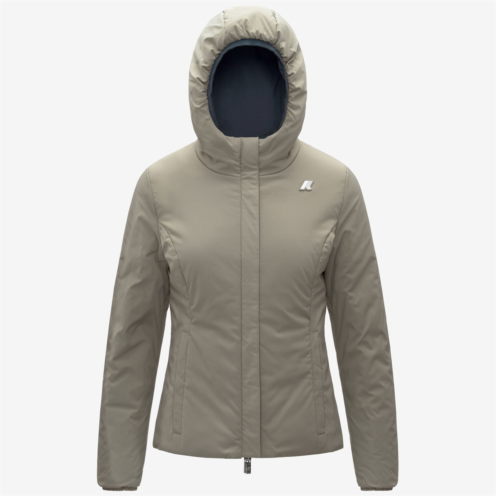 Jackets_WOMAN_LILY ST WARM DOUBLE_Short_Blue Airforce - Green Oak - Commercial 2