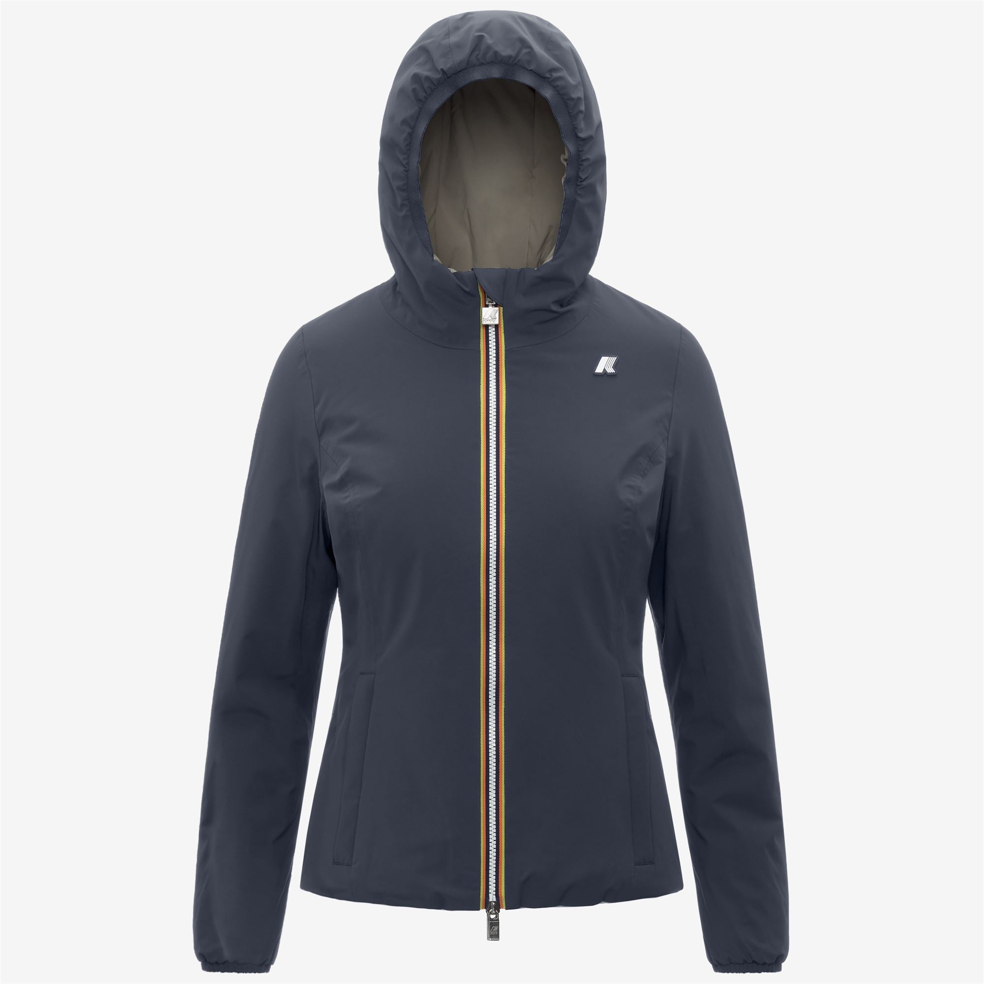 Jackets_WOMAN_LILY ST WARM DOUBLE_Short_Blue Airforce - Green Oak - Commercial 1