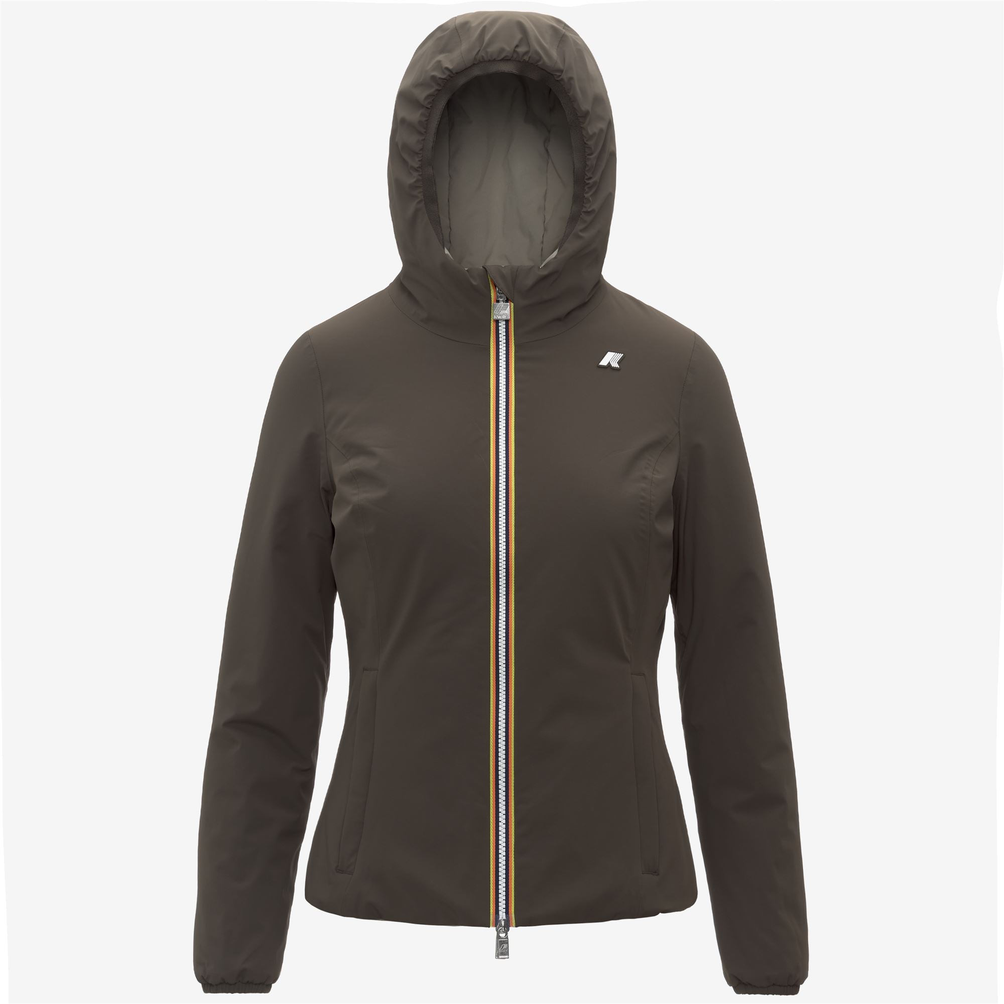 ジャケット・アウター lily11 Jackets Woman LILY ST WARM REVERSIBLE Short BLACK OLIVE - GREEN OAK