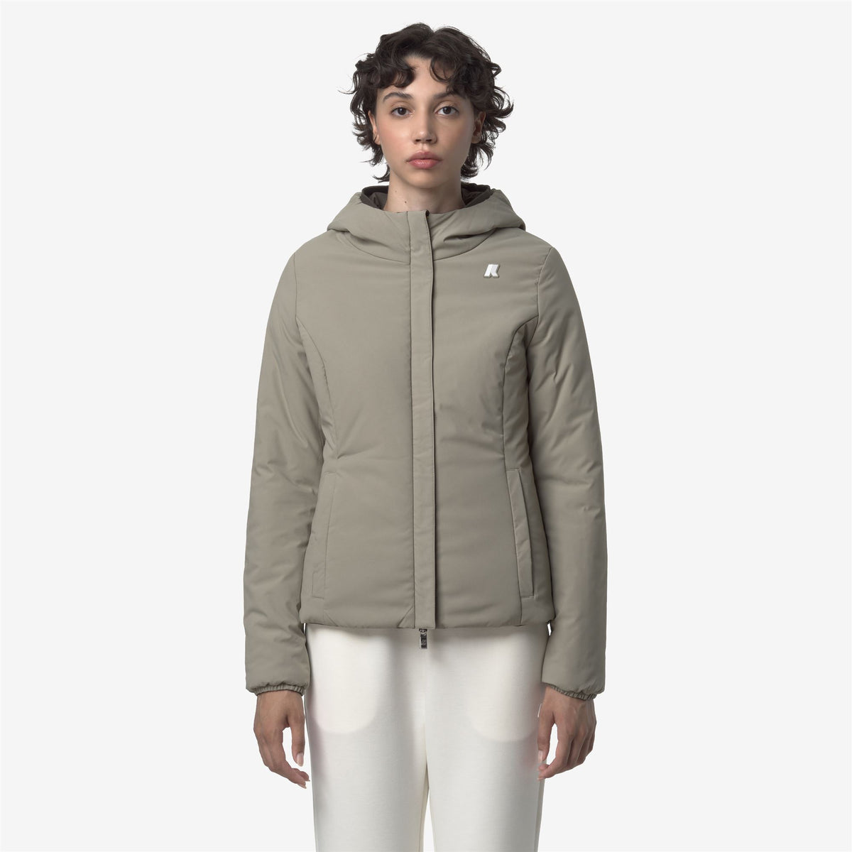 Jackets_WOMAN_LILY ST WARM DOUBLE_Short_Black Olive - Green Oak - Commercial 7