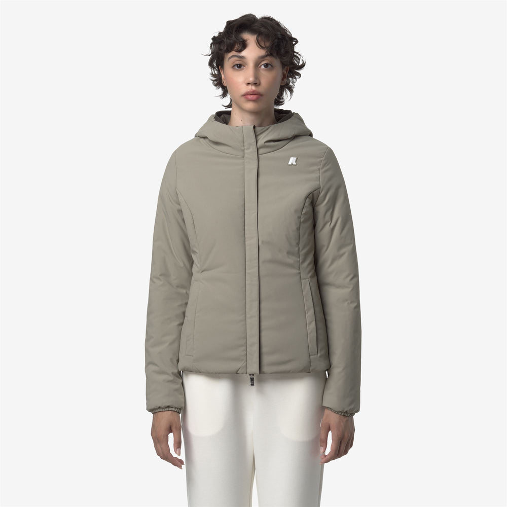 Black olive Women's Reversible Waterproof Short Jacket 02