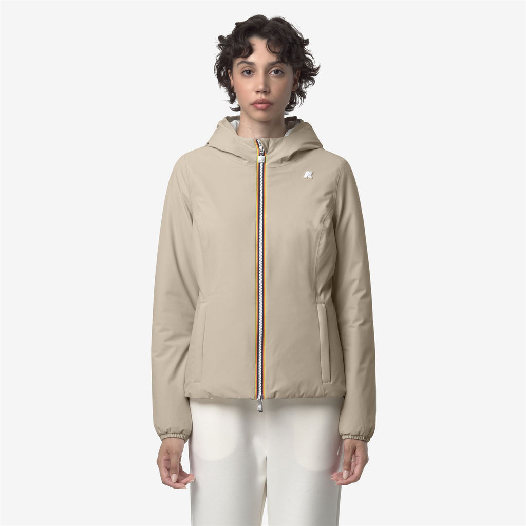 Jackets_WOMAN_LILY ST WARM DOUBLE_Short_Beige Cashmere - White Gardenia - Commercial 4