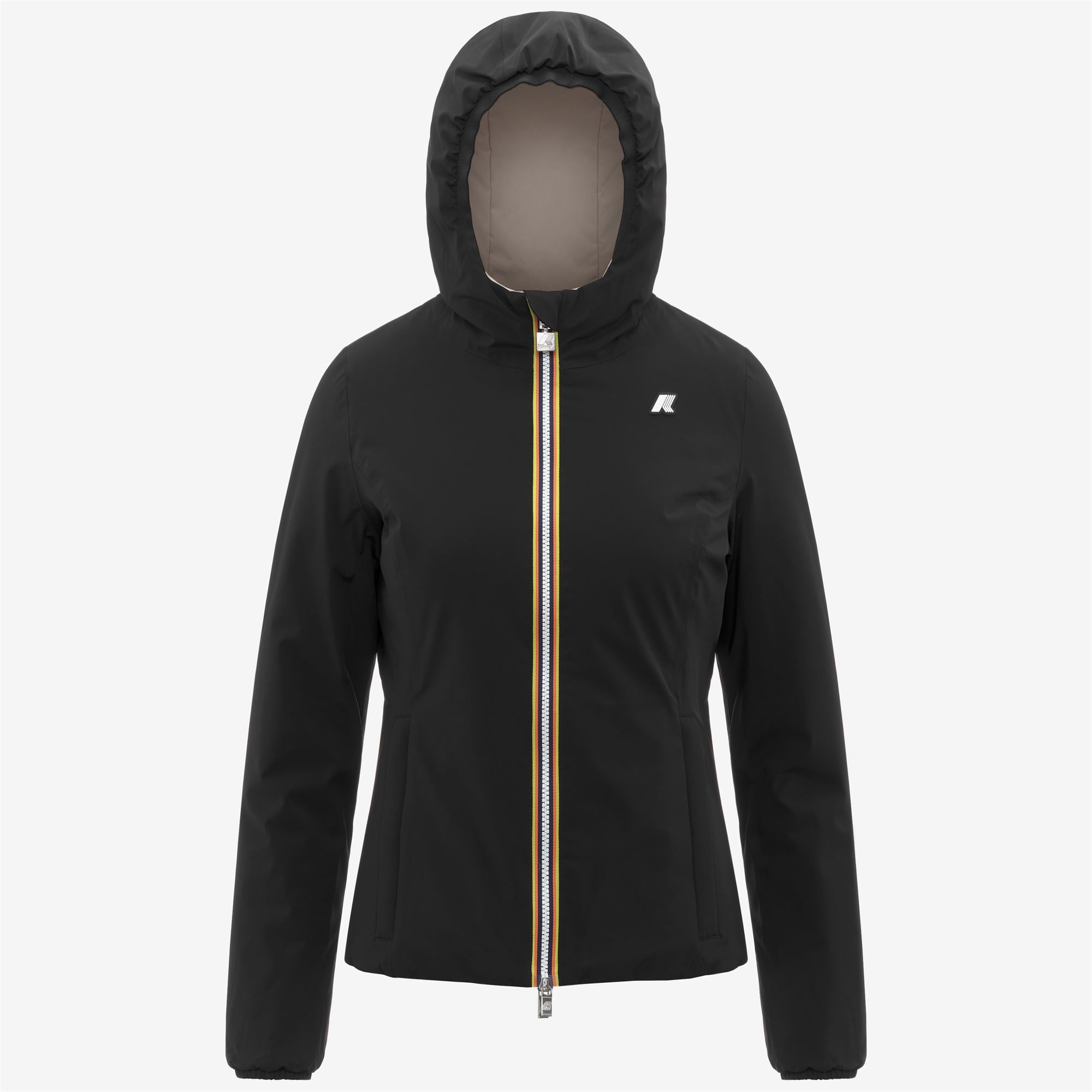 Jackets Woman LILY ST WARM REVERSIBLE Short BLACK PURE - BEIGE