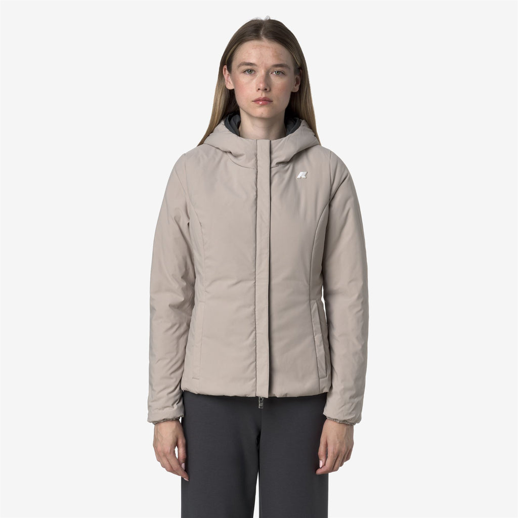 Jackets_WOMAN_LILY ST WARM DOUBLE_Short_Grey Shadow Dk - Beige Cashmere - Commercial 7