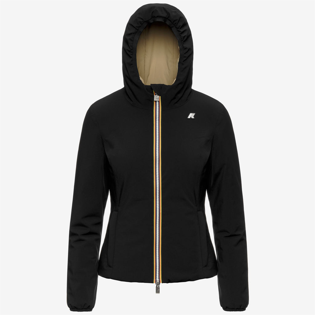 Jackets_Woman_LILY ST WARM DOUBLE_Short_Black Pure - Beige Khaki - Commercial 1