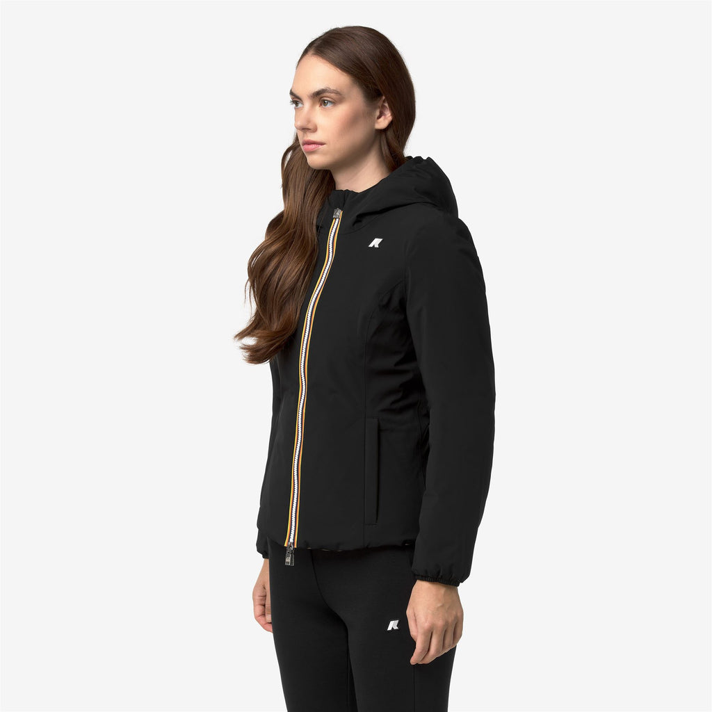 Jackets_Woman_LILY ST WARM DOUBLE_Short_Black Pure - Beige Khaki - Commercial 5