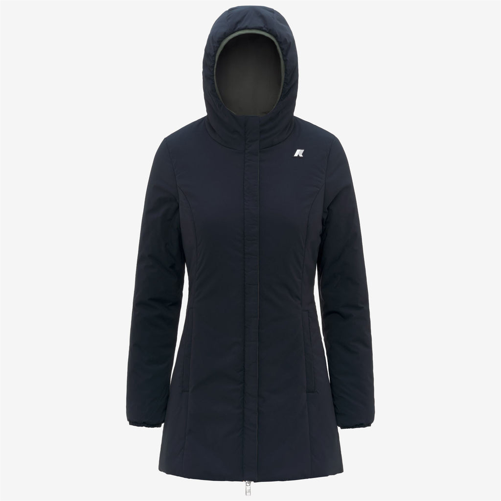 Jackets_WOMAN_DENISE ST WARM DOUBLE_Mid_GREEN BLACKISH  - Blue Depth - Commercial 2