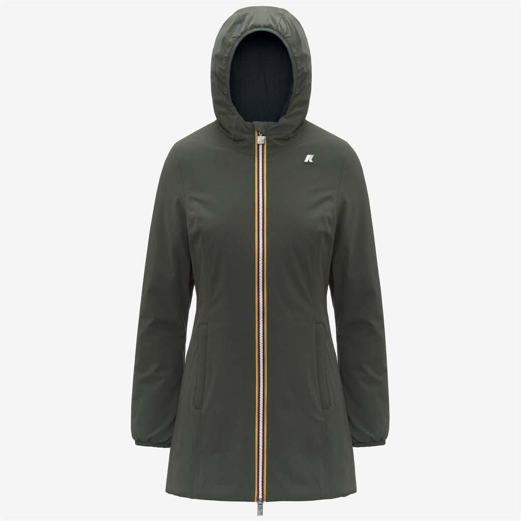 Jackets_WOMAN_DENISE ST WARM DOUBLE_Mid_GREEN BLACKISH  - Blue Depth - Commercial 1