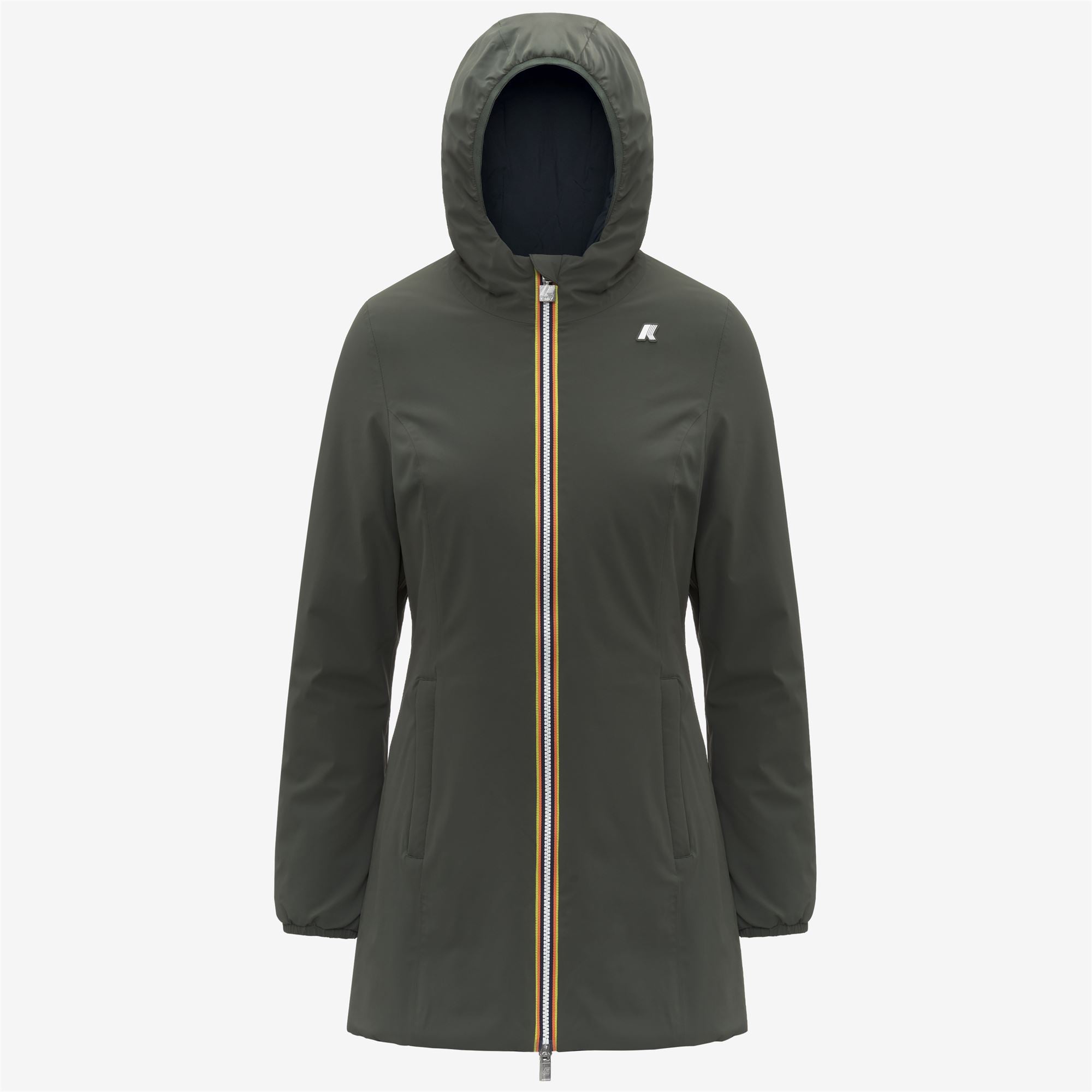 Jackets_WOMAN_DENISE ST WARM DOUBLE_Mid_GREEN BLACKISH  - Blue Depth - Commercial 1