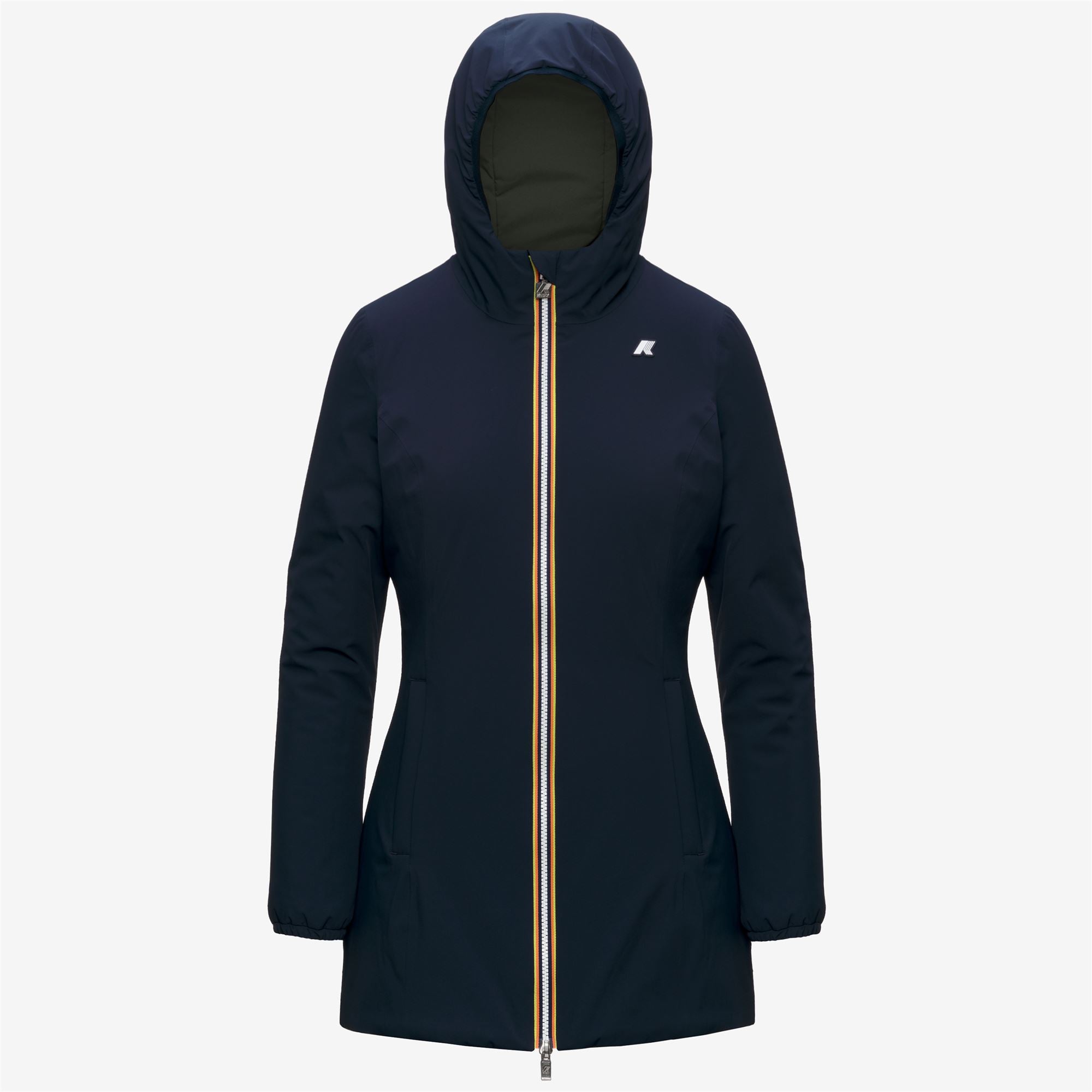 Jackets_Woman_DENISE ST WARM DOUBLE_Mid_Blue Depth - GREEN BLACKISH - Commercial 1