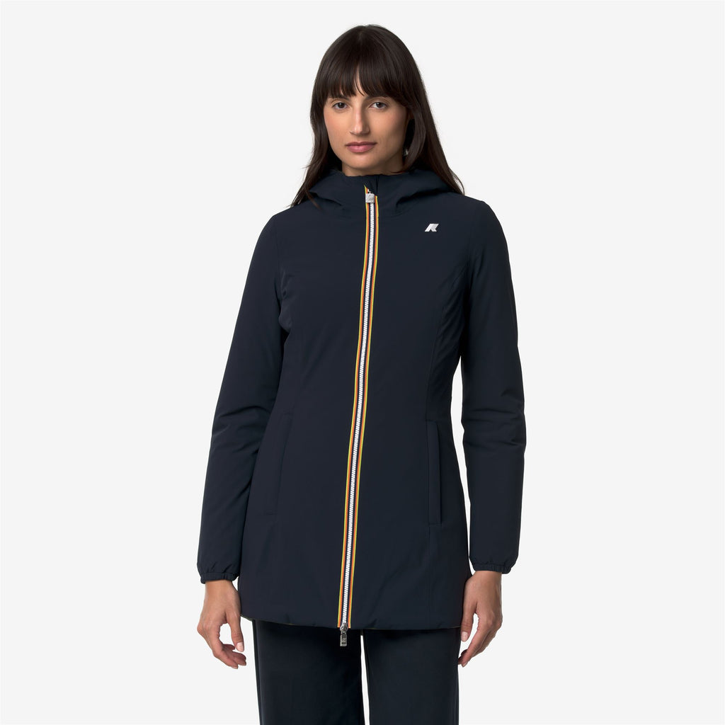 Jackets_Woman_DENISE ST WARM DOUBLE_Mid_Blue Depth - GREEN BLACKISH - Commercial 4