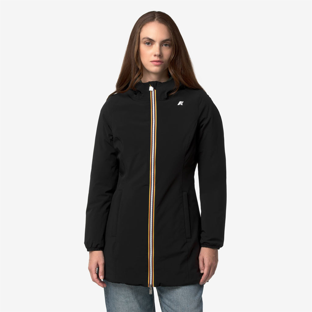 Jackets_Woman_DENISE ST WARM DOUBLE_Mid_Black Pure - GREEN BLACKISH - Commercial 4