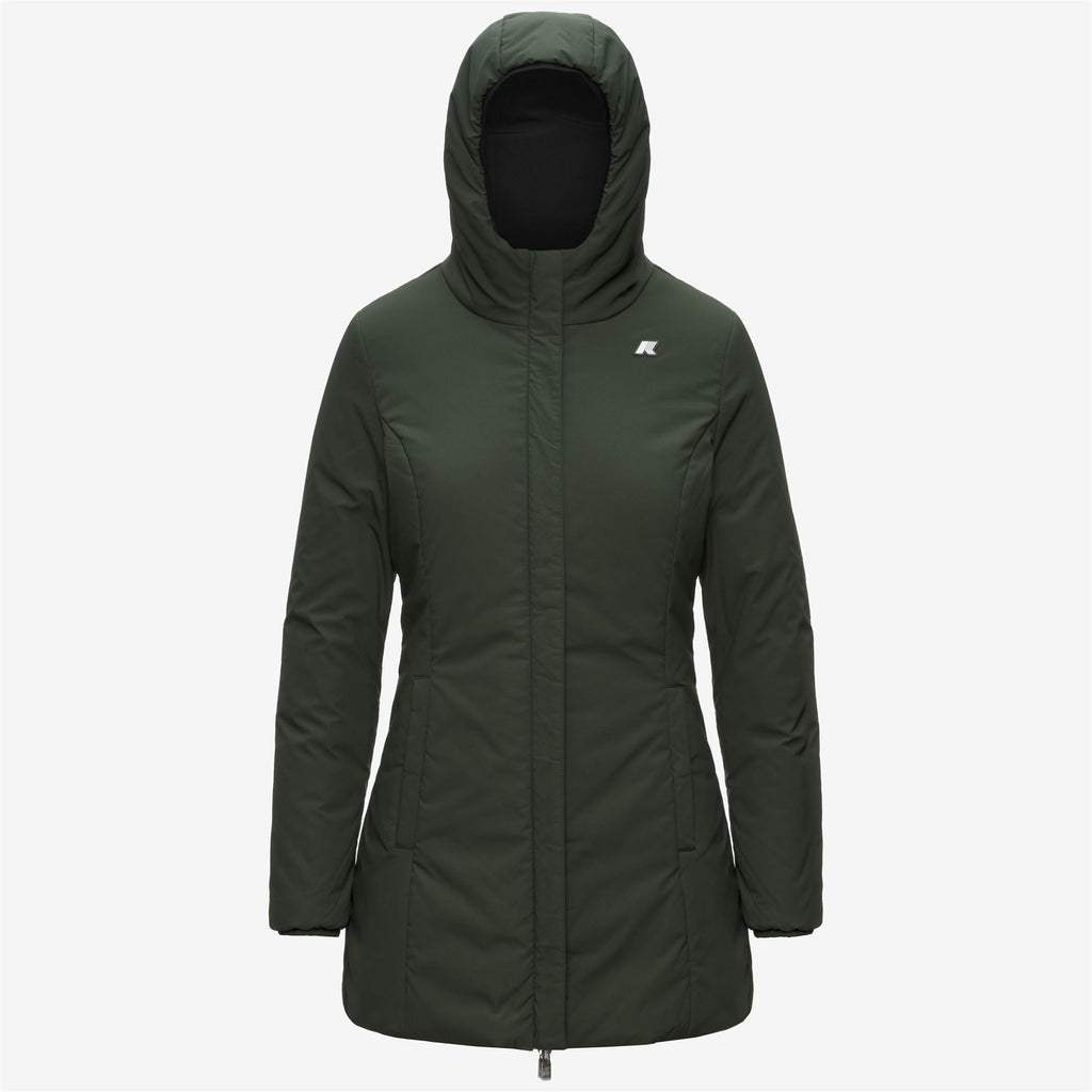 Jackets_Woman_DENISE ST WARM DOUBLE_Mid_Black Pure - GREEN BLACKISH - Commercial 2