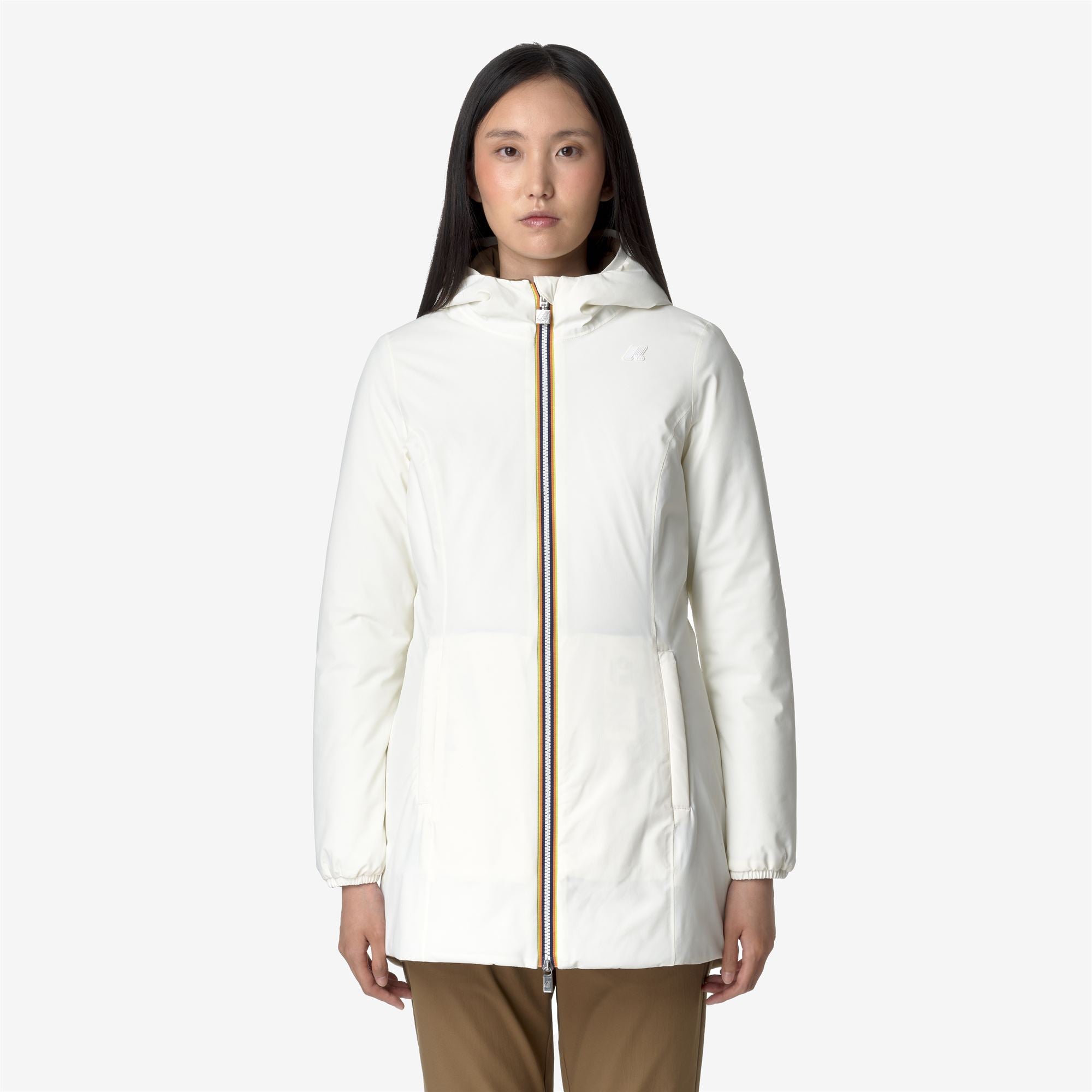 Jackets_WOMAN_DENISE ST WARM DOUBLE_Mid_White G-Brown C - Commercial 4