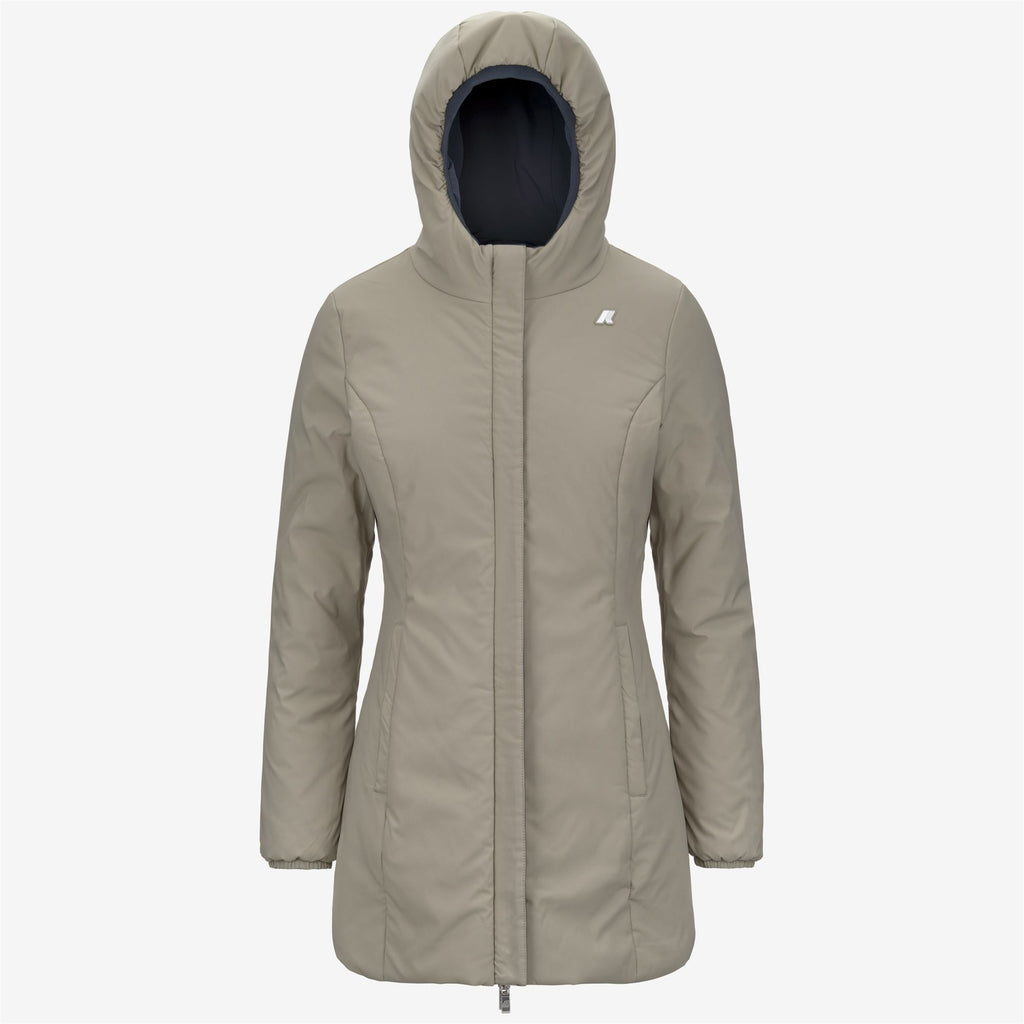 Jackets_WOMAN_DENISE ST WARM DOUBLE_Mid_Blue Airforce - Green Oak - Commercial 2
