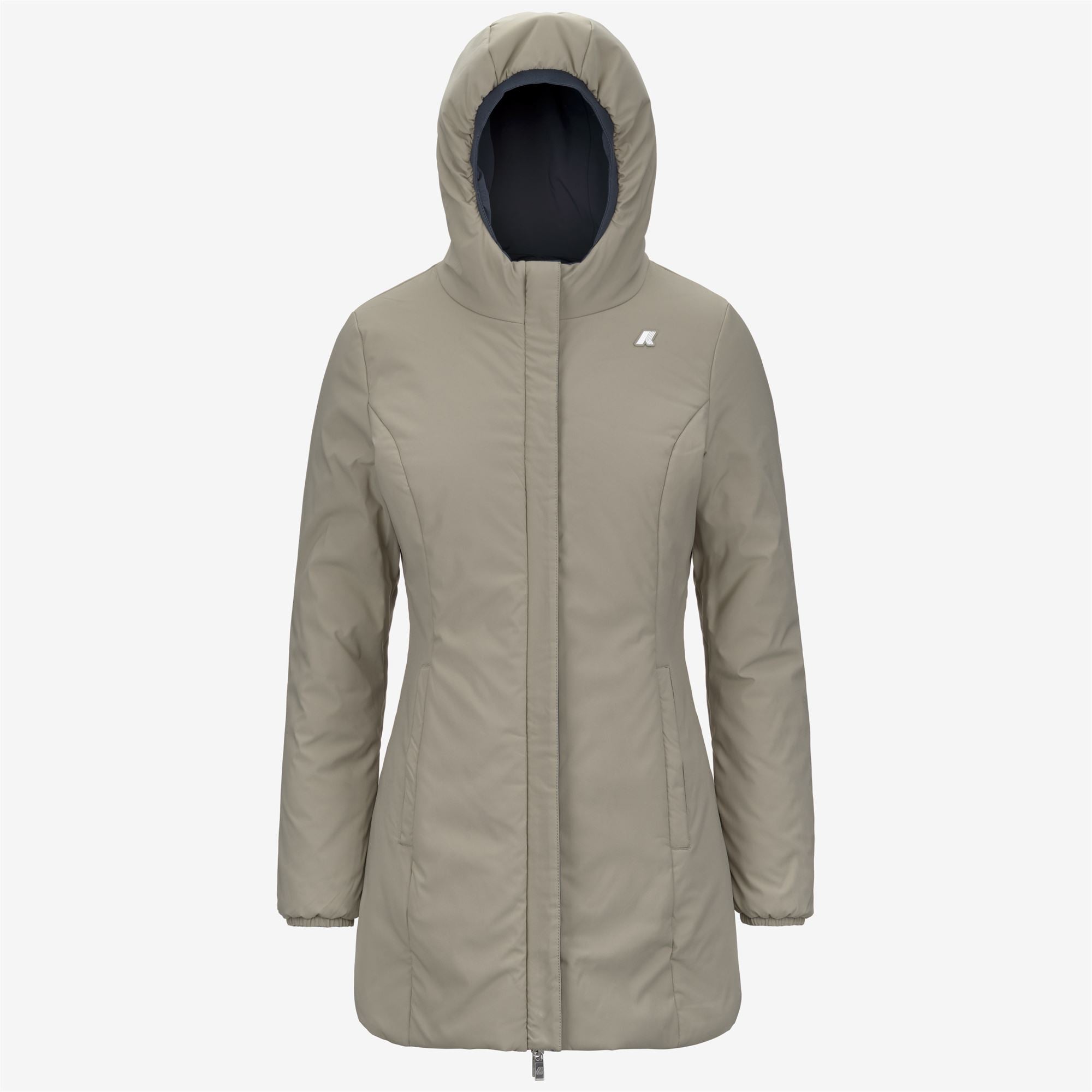 Jackets_WOMAN_DENISE ST WARM DOUBLE_Mid_Blue Airforce - Green Oak - Commercial 2
