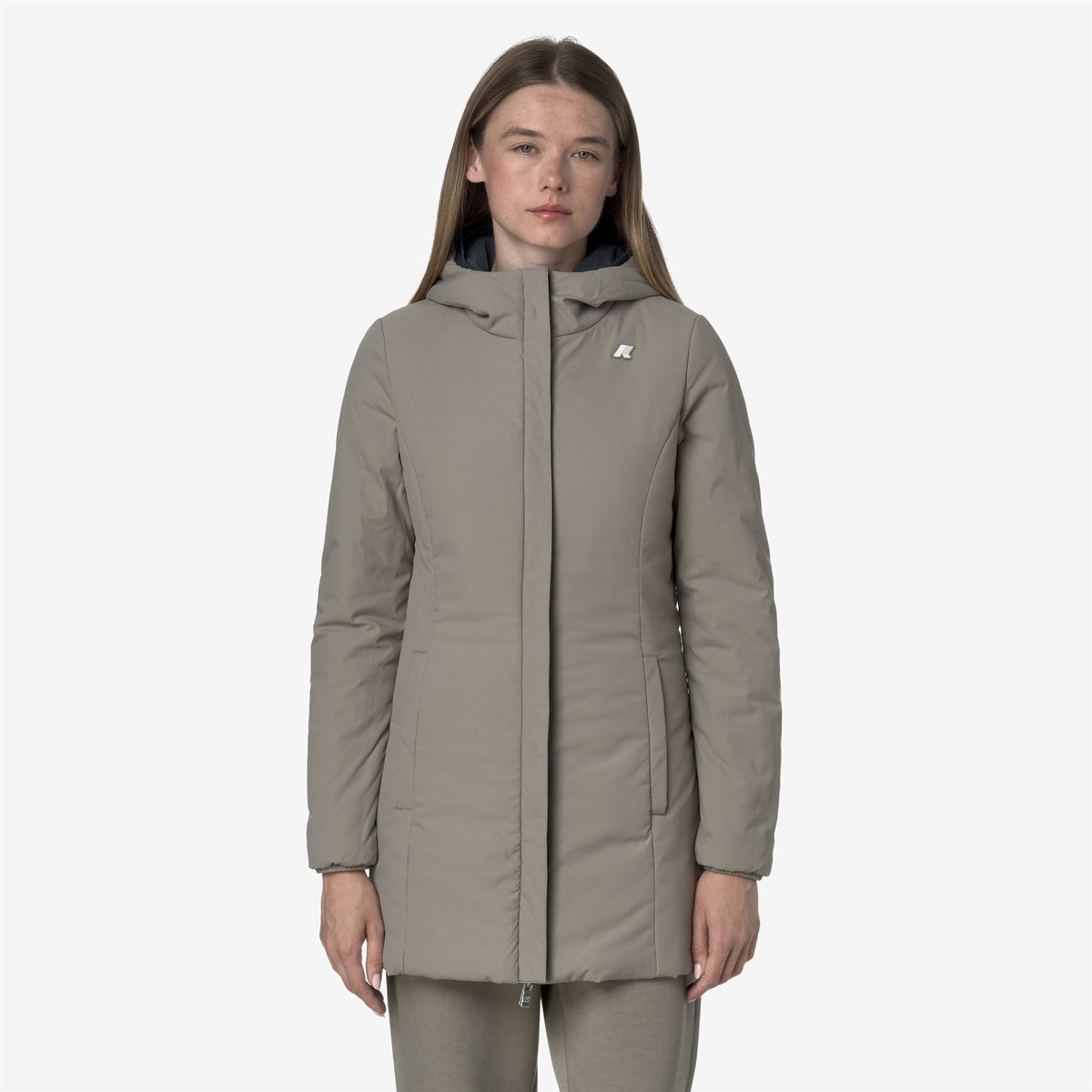 Jackets_WOMAN_DENISE ST WARM DOUBLE_Mid_Blue Airforce - Green Oak - Commercial 7