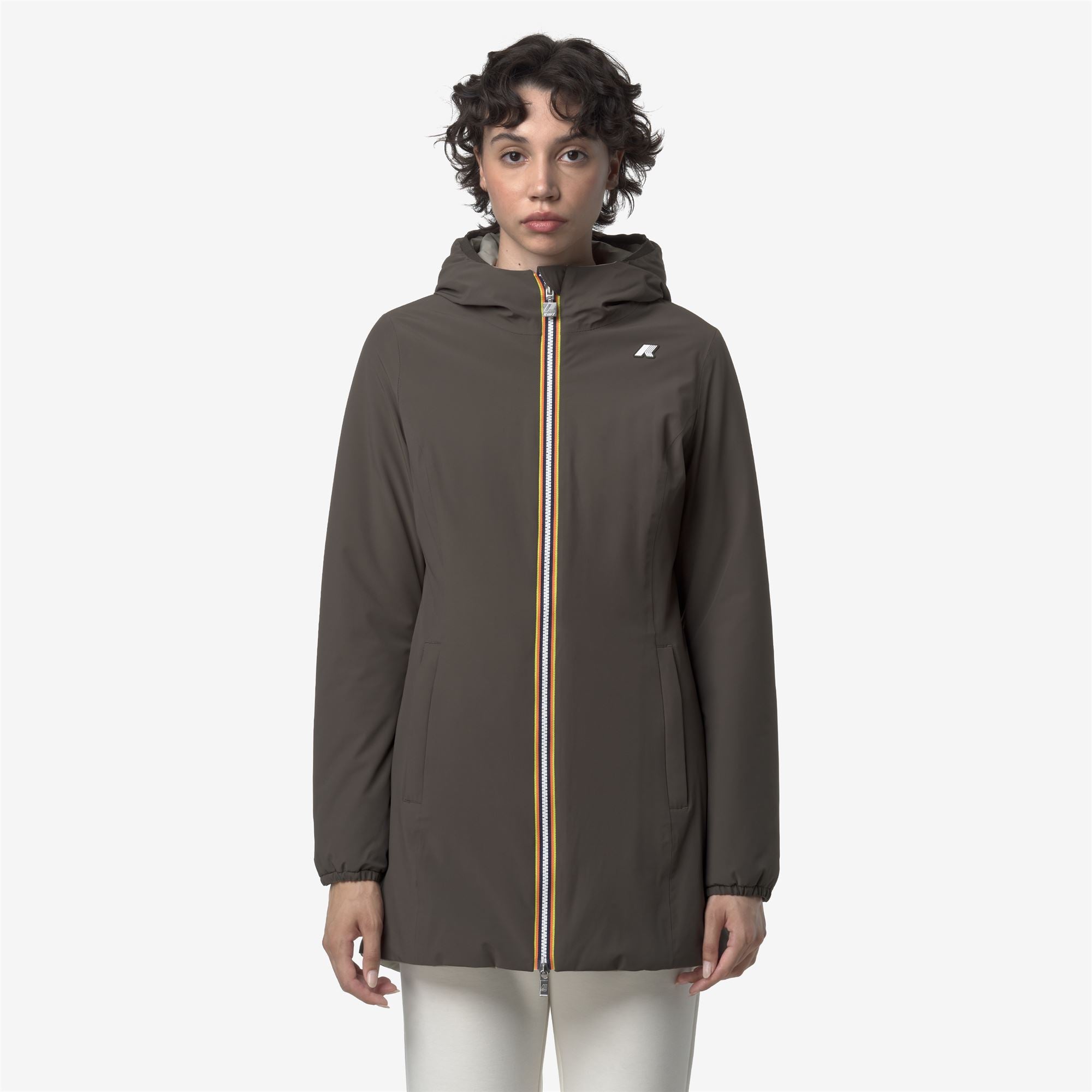 Jackets_WOMAN_DENISE ST WARM DOUBLE_Mid_Black Olive - Green Oak - Commercial 4