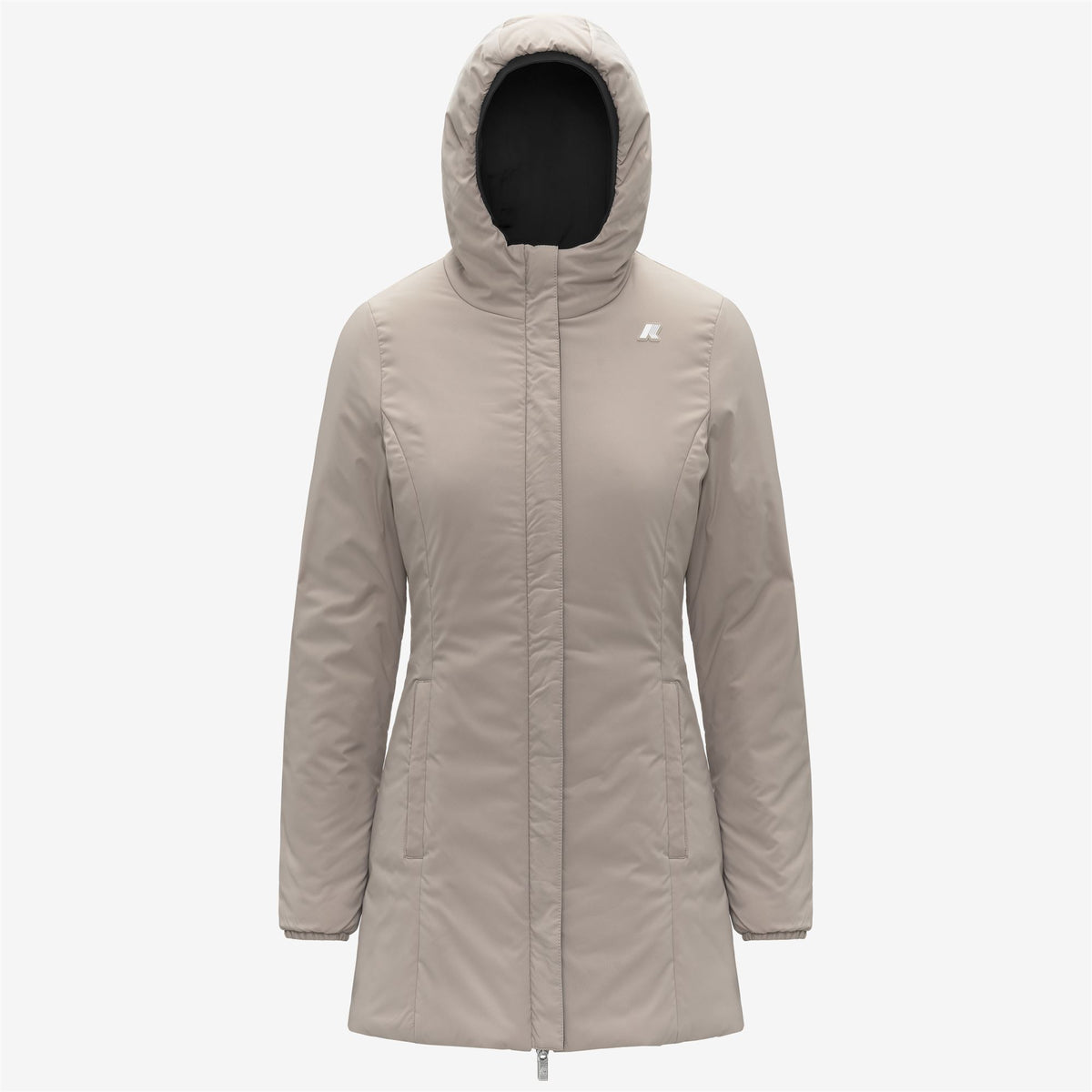 Jackets_WOMAN_DENISE ST WARM DOUBLE_Mid_Black Pure - Beige Cashmere - Commercial 2