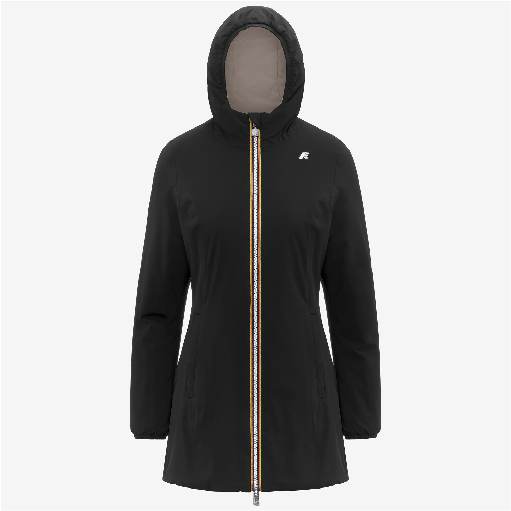 Jackets_WOMAN_DENISE ST WARM DOUBLE_Mid_Black Pure - Beige Cashmere - Commercial 1