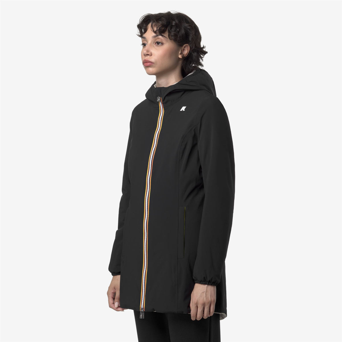 Jackets_WOMAN_DENISE ST WARM DOUBLE_Mid_Black Pure - Beige Cashmere - Commercial 5