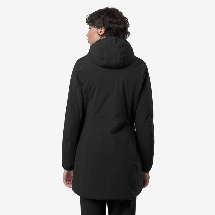 Giacca termica reversibile beige nera da donna 6