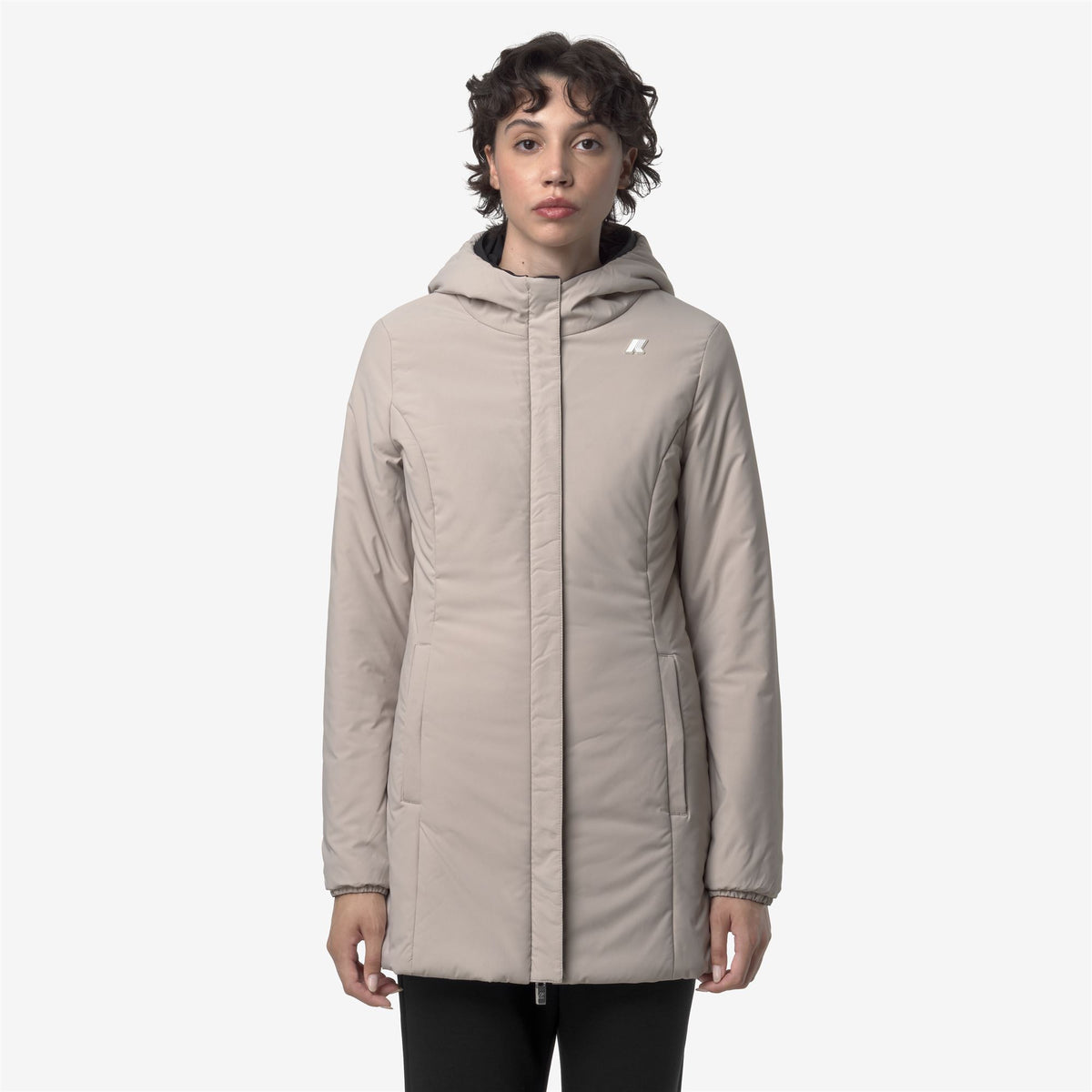 Jackets_WOMAN_DENISE ST WARM DOUBLE_Mid_Black Pure - Beige Cashmere - Commercial 7