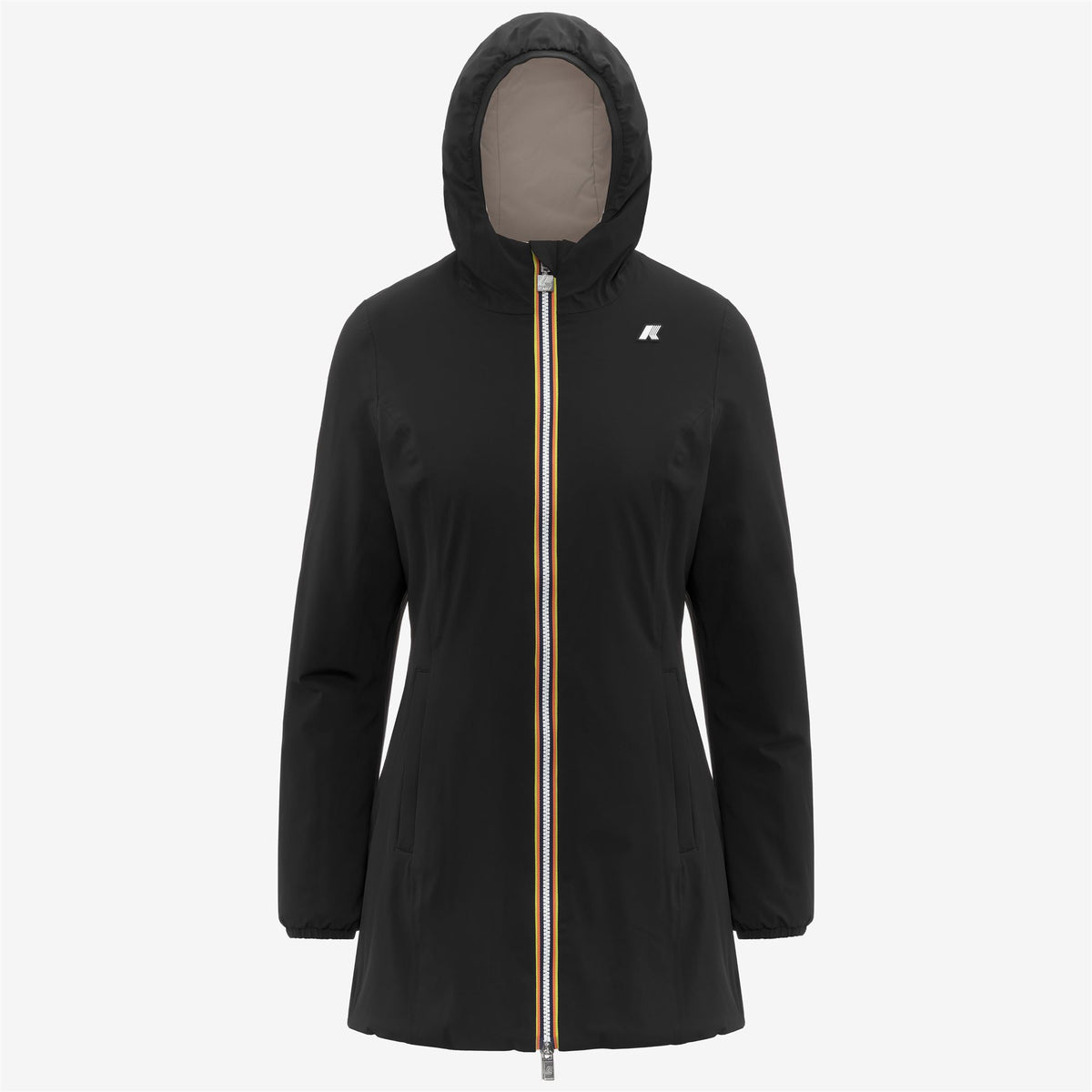 Jackets_WOMAN_DENISE ST WARM DOUBLE_Mid_Black Pure - Beige Cashmere - Commercial 1