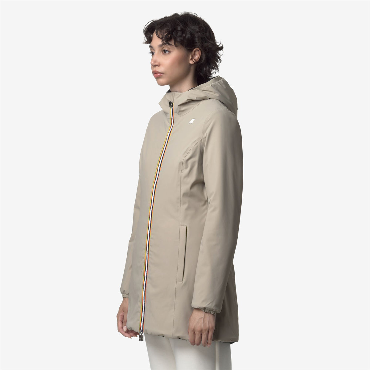 Jackets_WOMAN_DENISE ST WARM DOUBLE_Mid_Beige Cashmere - Black Pure - Commercial 5