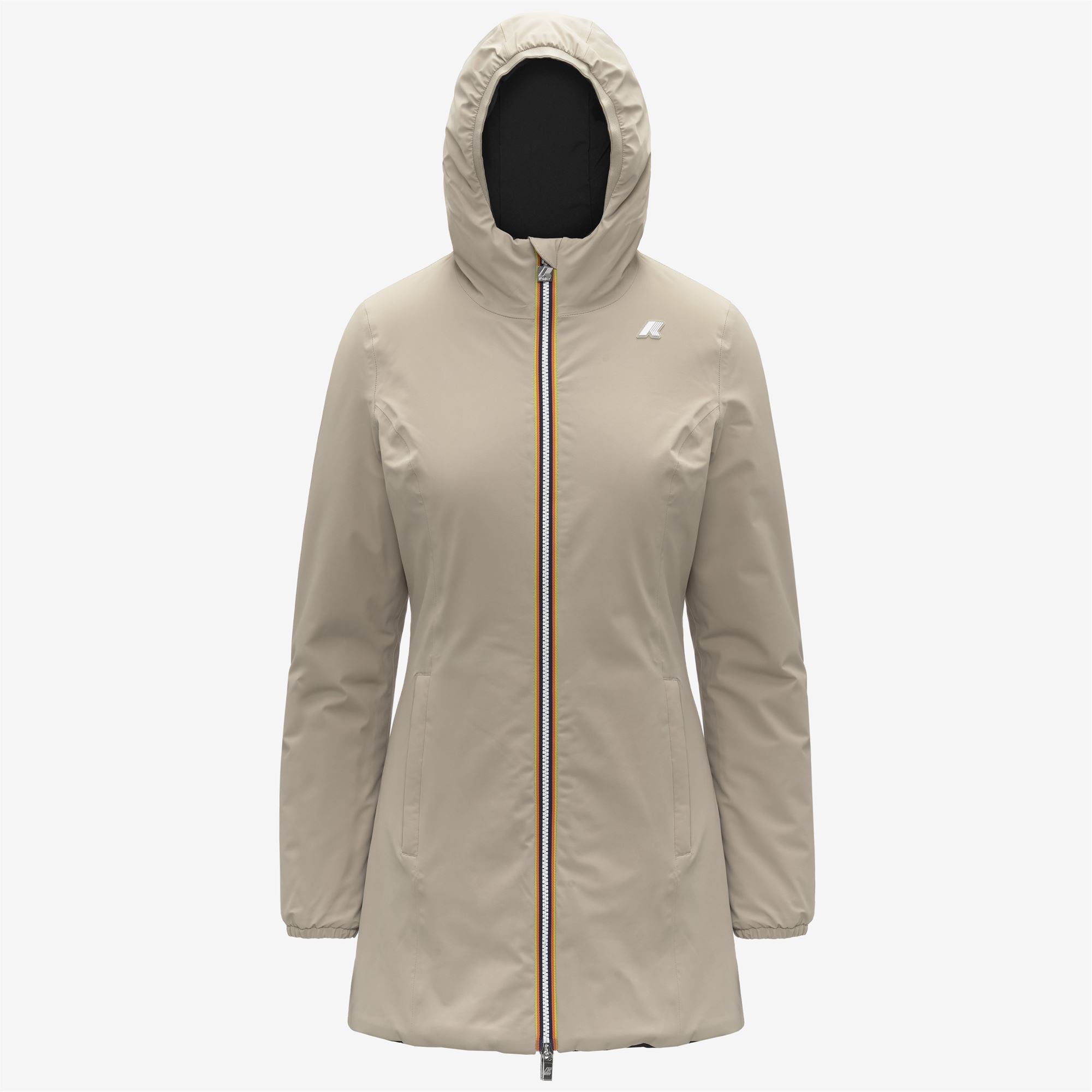 Jackets_WOMAN_DENISE ST WARM DOUBLE_Mid_Beige Cashmere - Black Pure - Commercial 1