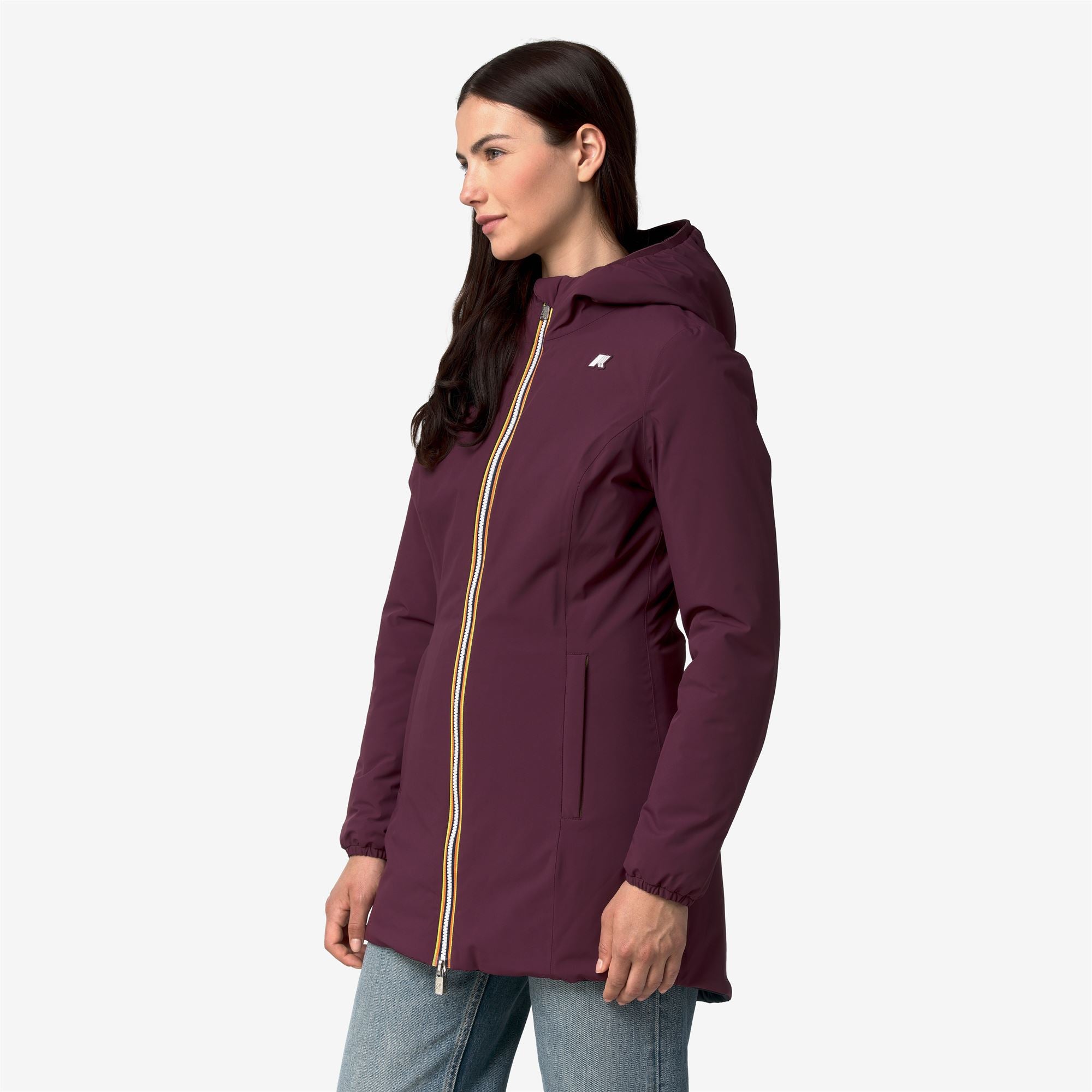 Jackets_Woman_DENISE ST WARM DOUBLE_Mid_Violet Mauve Wine - Blue Depth - Commercial 5