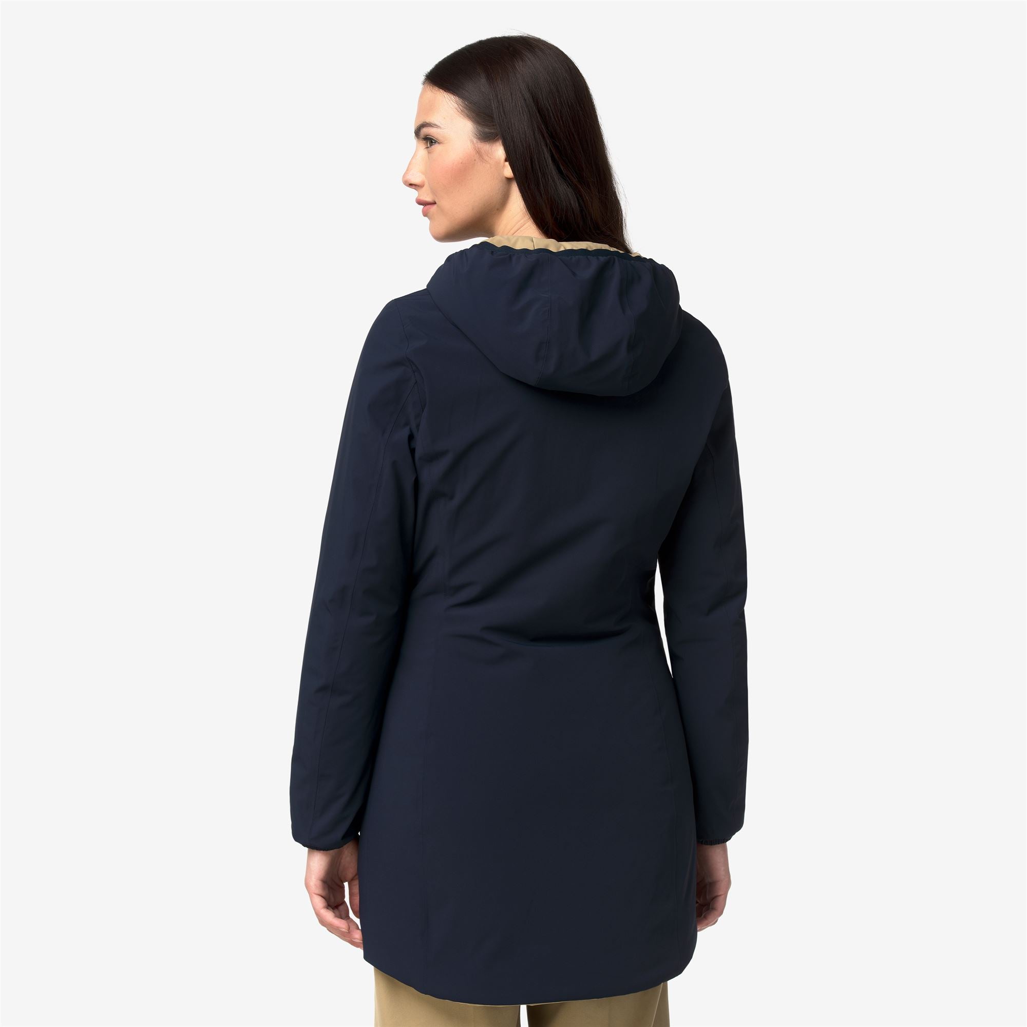 Jackets_Woman_DENISE ST WARM DOUBLE_Mid_Blue Depth - Beige Khaki - Commercial 6
