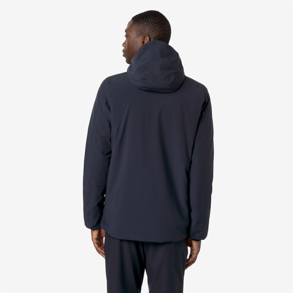 Blue Men's Reversible Warm Jacket with Waterproof and Windproof Features 02