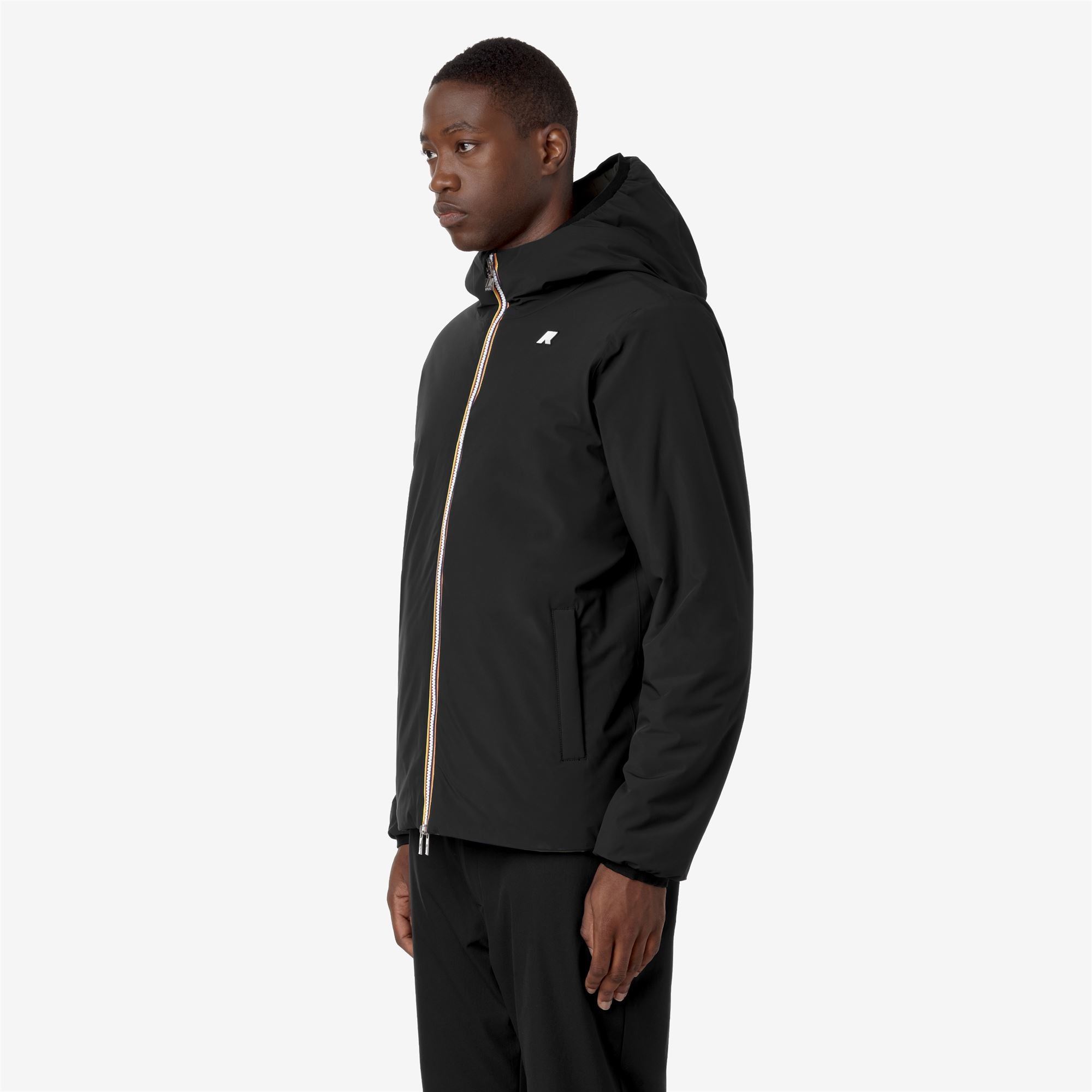 K-Way Giacca Uomo Jack ST Warm Double - Modello Piumino Leggero In Poliestere, Vestibilità Regular, Colore Black/Green