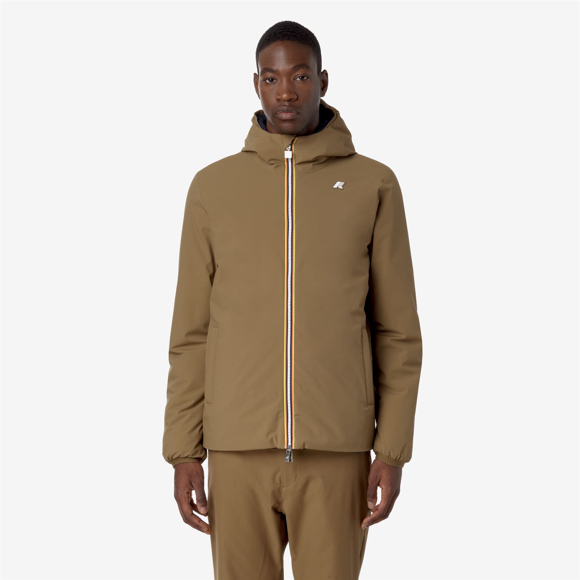 Jackets_MAN_JACK ST WARM DOUBLE_Short_Brown Corda - Blue Depth - Commercial 4