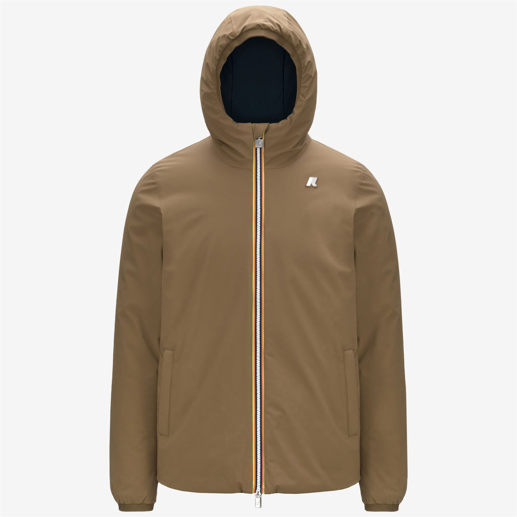 Jackets_MAN_JACK ST WARM DOUBLE_Short_Brown Corda - Blue Depth - Commercial 1