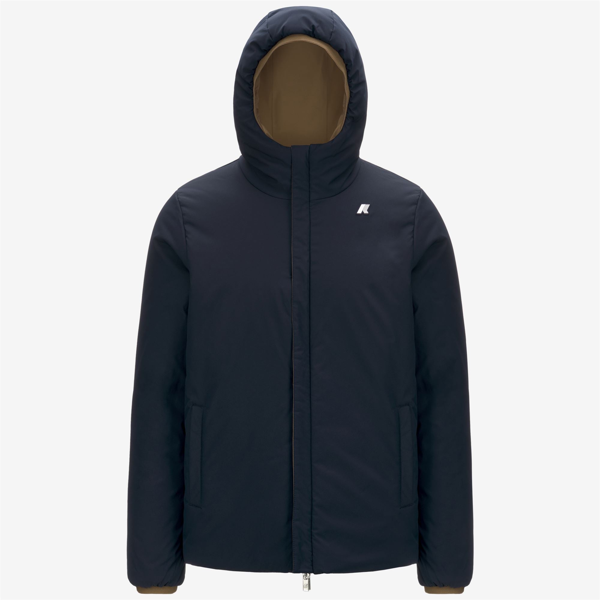 Jackets_MAN_JACK ST WARM DOUBLE_Short_Brown Corda - Blue Depth - Commercial 2