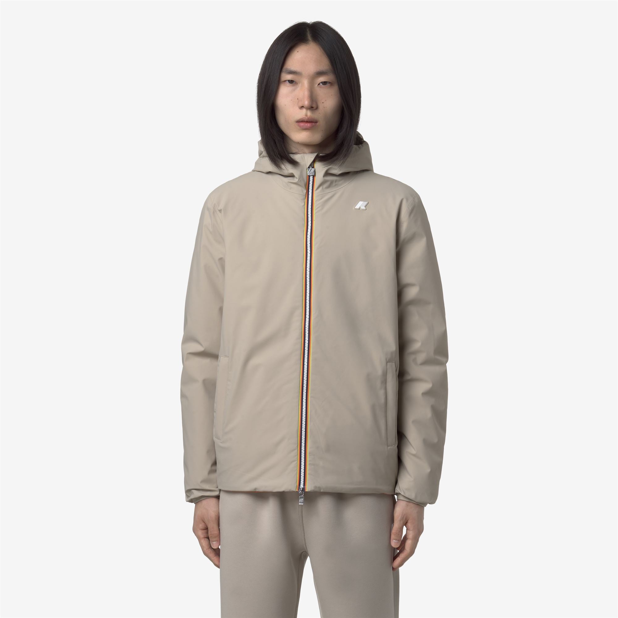 Jackets_MAN_JACK ST WARM DOUBLE_Short_Beige Cashmere - Orange Adobe - Commercial 4