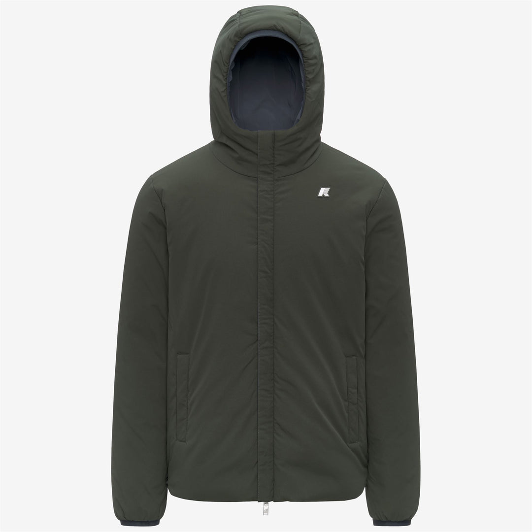 Chaqueta aislante reversible azul para hombre para actividades al aire libre. main