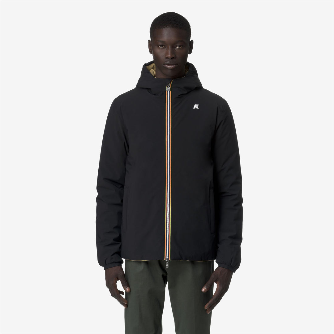 Chaqueta reversible y cálida con aislamiento para hombre, color beige y negro main