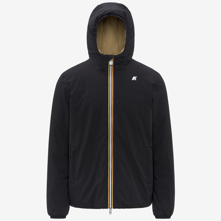 Chaqueta reversible y cálida con aislamiento para hombre, color beige y negro 1