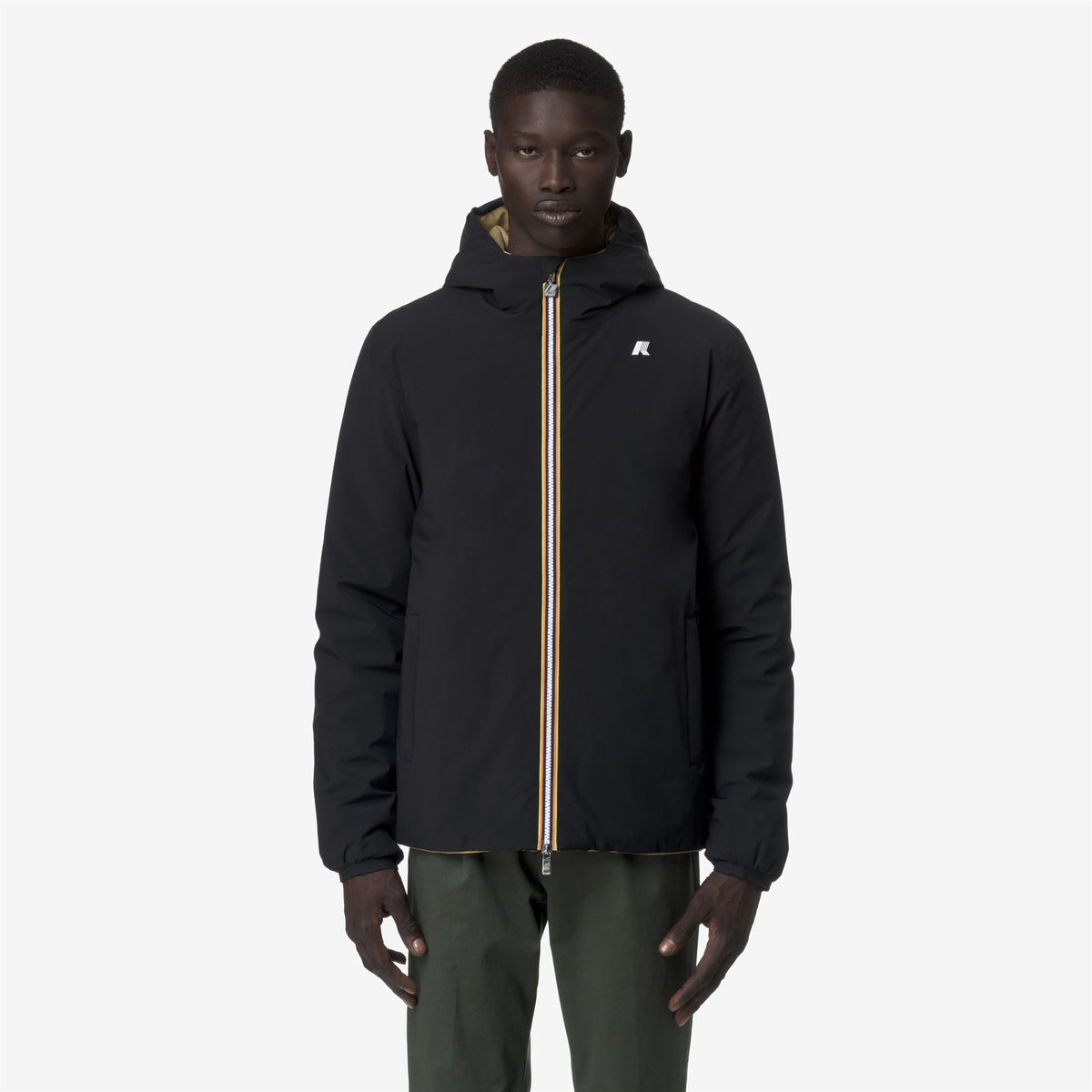 Jackets_MAN_JACK ST WARM DOUBLE_Short_Black Pure - Beige Seed - Commercial 3