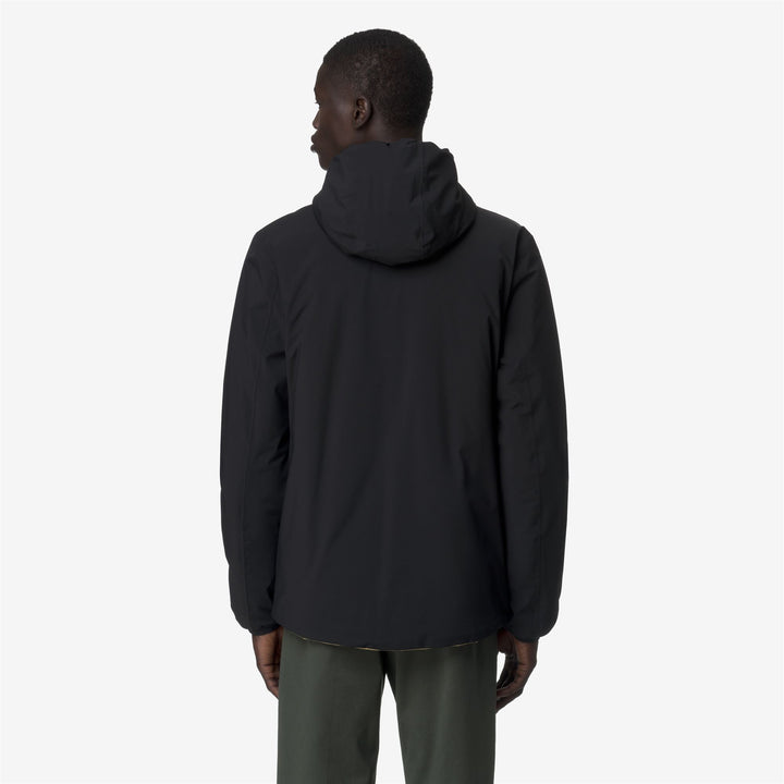 Chaqueta reversible y cálida con aislamiento para hombre, color beige y negro 6