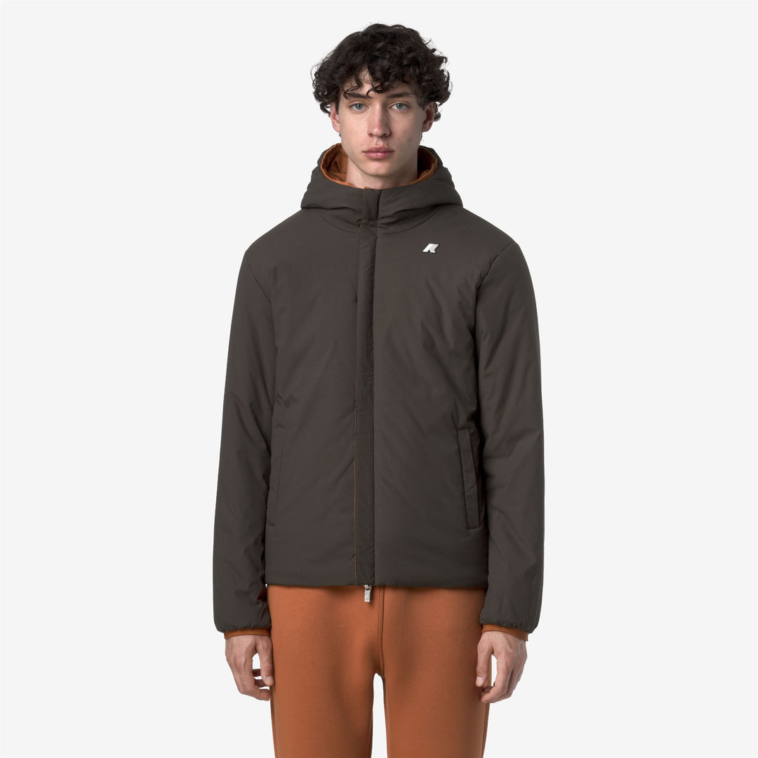 Chaqueta impermeable reversible para hombre con aislamiento sintético color naranja main