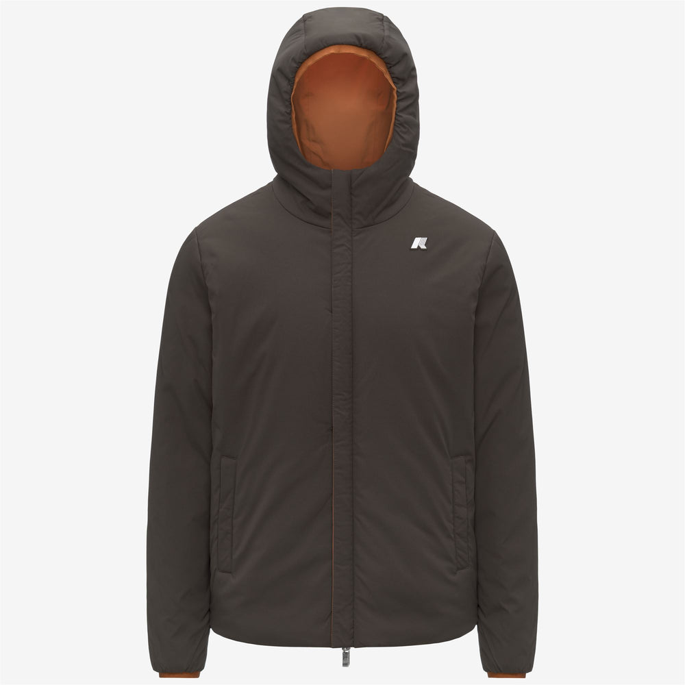 Chaqueta impermeable reversible para hombre con aislamiento sintético color naranja 02